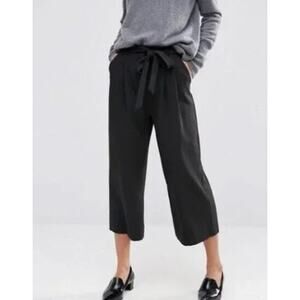 Adrianna Papel Pants Womens 14 Large Baggy Loose Crop Ankle Relaxed Quiet Luxury